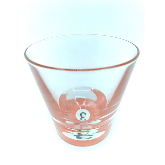 Vtg Luminarc MCM Barware Pool parlor double old fashioned glassware 10.25 oz - Picture 6 of 12